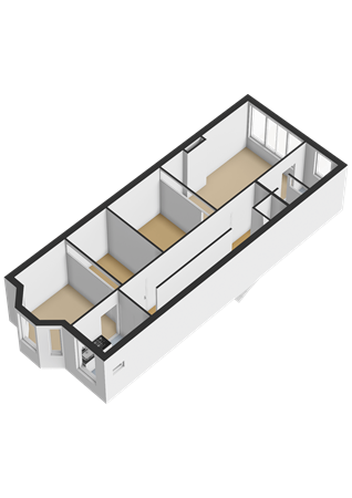 Floorplan - Adrien Mildersstraat 68B02, 3022 ND Rotterdam